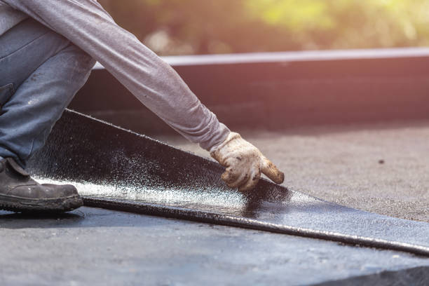 Professional Waterproofing technician working in Sanborn, NY